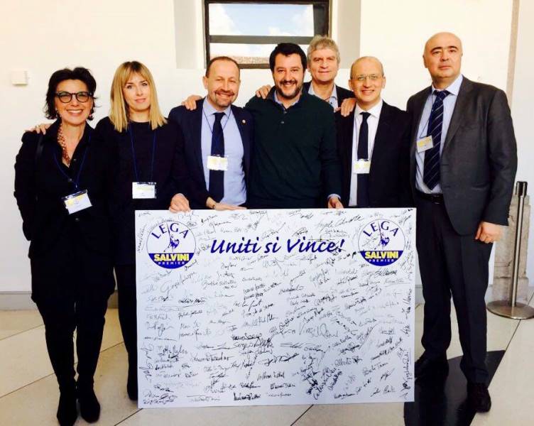lega marche con Salvini