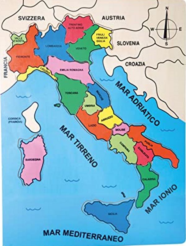 cartina d'Italia