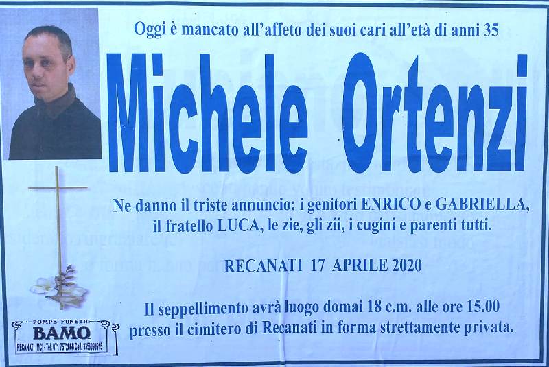 necrologio Michele Ortenzi