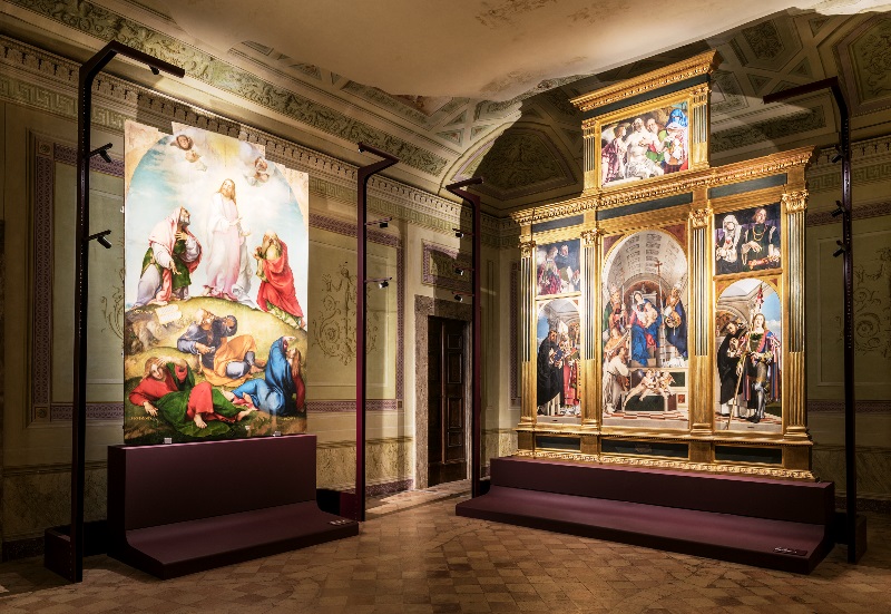 Sala Trasfigurazione e Polittico al Museo di Villa Colloredo Mels a Recanati