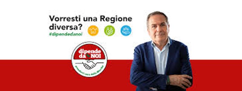 Roberto mancini, candidato presidente per la lista Dipende da Noi