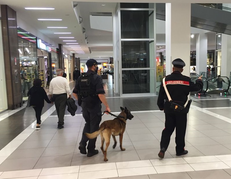 carabinieri-cane-supermercato