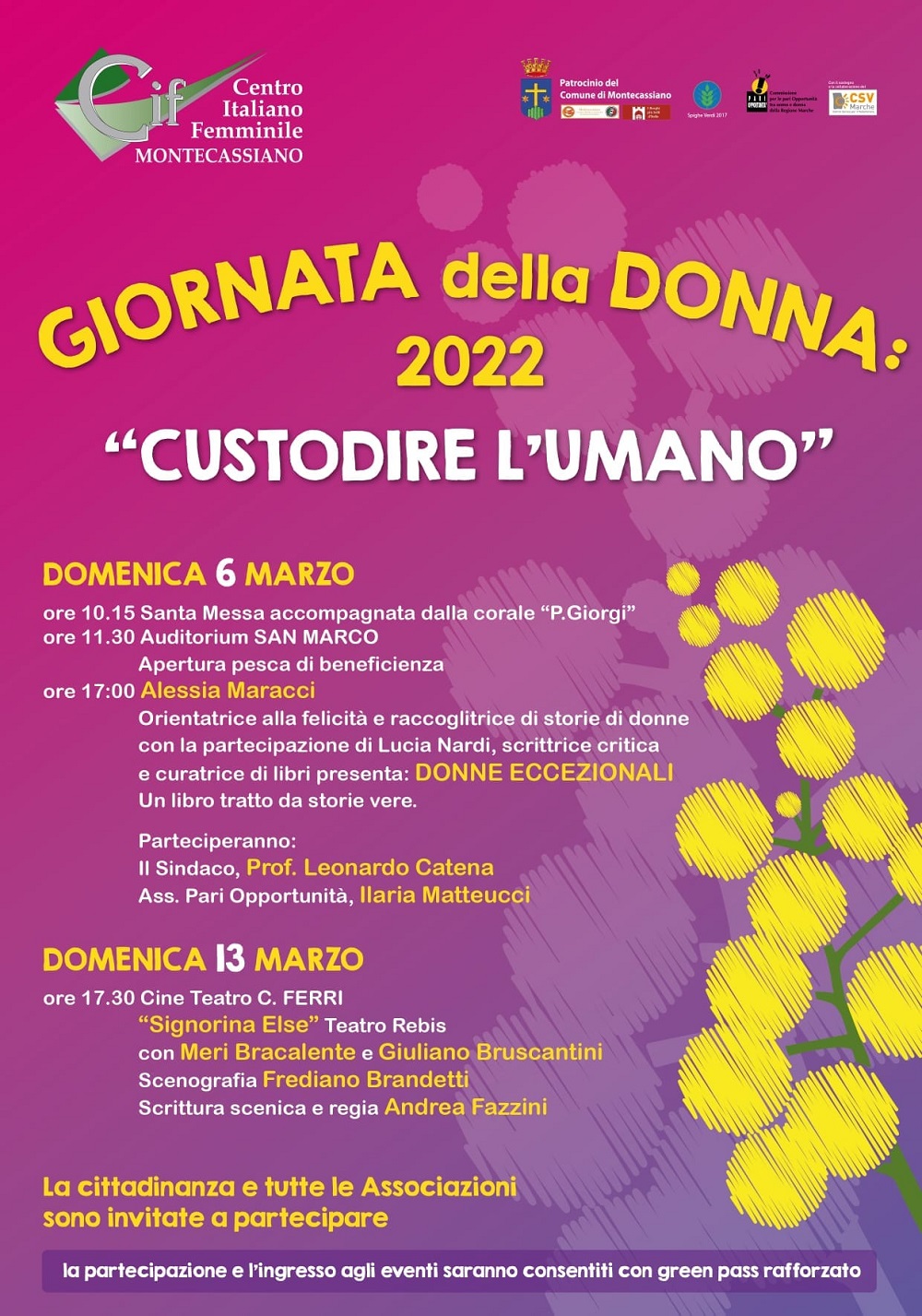 locandina Cif Montecassiano_ Giornata donna 2022