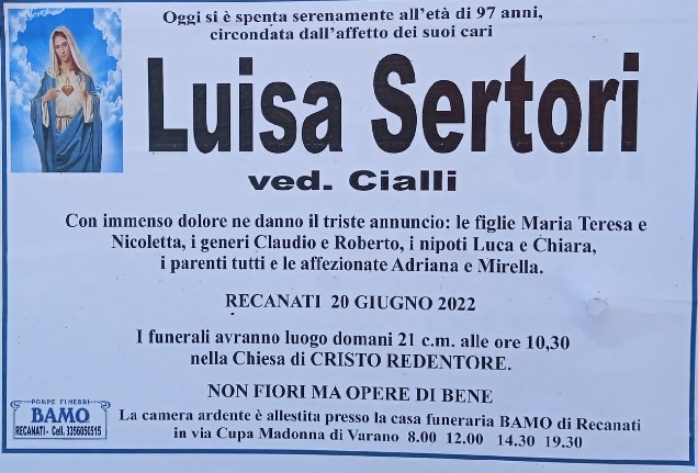 Luisa Sertori ved Cialli