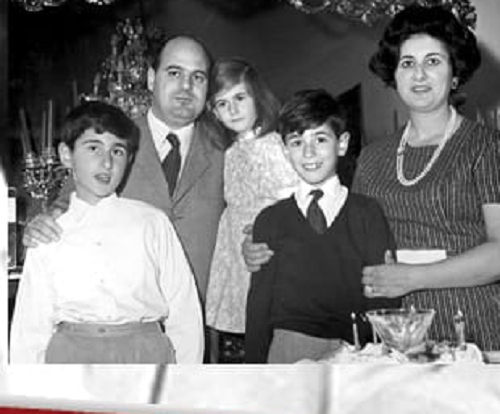 archivio storico - Raimondo Guzzini, sua moglie Giuseppina e i figli Mariano, Domenico ed Emma