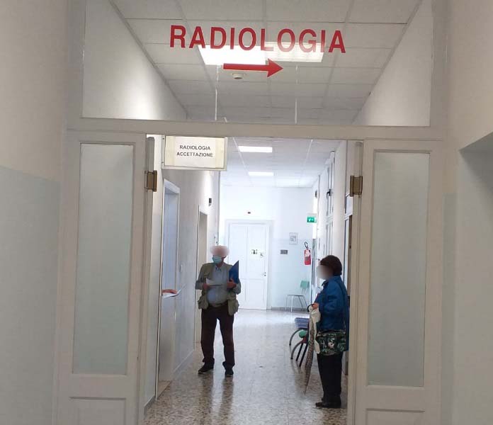 Ingresso radiologia Ospedale di Recanati