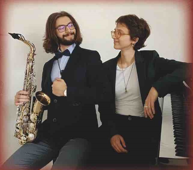 saxofonista Nicola Gabriele Chiera e pianista Caterina Dionisi