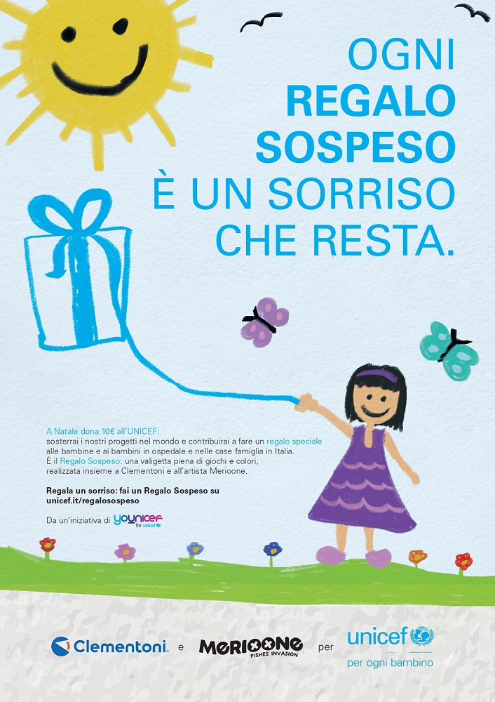 UNICEF Campagna Regalo Sospeso_nuovo logo clementoni